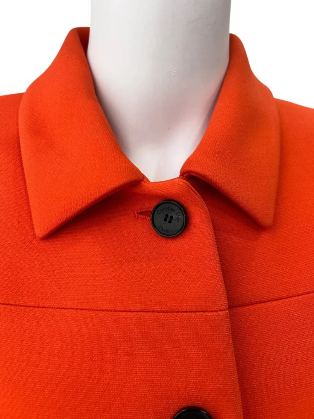 Christian Dior 2022 Spring Orange Wool Silk Jacket size 12/FR 44